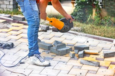Saw Bricks and Pavers